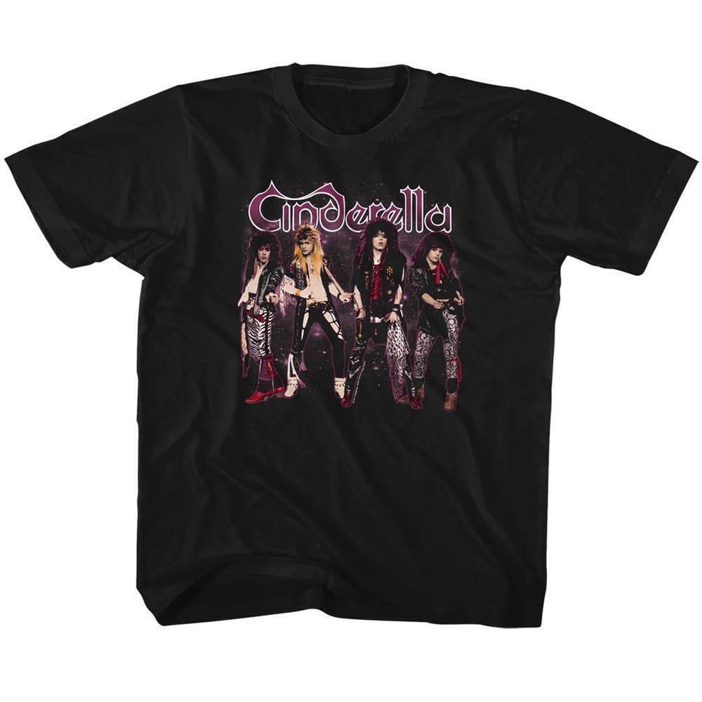 Cinderella Band Stands Black Childrens T Shirt